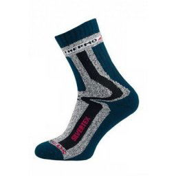 Dámske a pánske ponožky NOVIA | SILVERTEX Thermo 1253 modrá 30-31