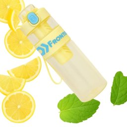 Fľaša na vodu s infuzérom a slamkou – 650 ml