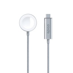 EPICO Apple Watch Fast Charging Cable USB-C 1.2m Silver 9915112100063