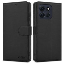 Tech-Protect Wallet knižkové puzdro na Motorola Moto G56 5G, čierne