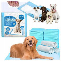 Hygienické absorpčné podložky pre psov XL 40×60 cm | silné, extra savé, 50 ks