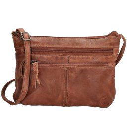 Tmavohnedá kožená crossbody kabelka „Bonavitta“