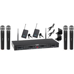 Bezdrôtový mikrofónový systém UHF-4V2I 4-kanálový Quad Funkset Mcgrey