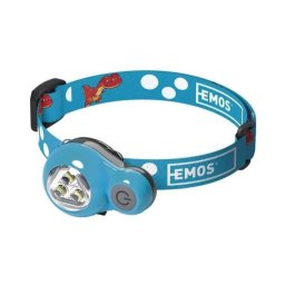 EMOS Detská LED čelovka dino 12lm, 12m, modrá P3540/MODRA