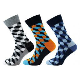 Dámske a pánske ponožky NOVIA | Happy Socks schody 30-32