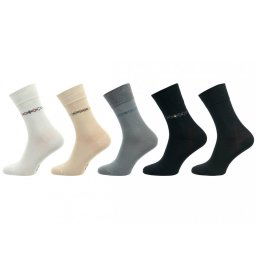 Ponožky NOVIA | Comfort so striebrom 1022 - balenie 5 párov 27-28