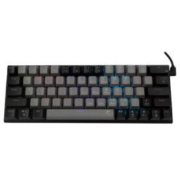 White Shark Gaming mechanical keyboard WAKIZASHI 2, blue switch, US, blackgray WAKIZASHI-2-US-G-B-B
