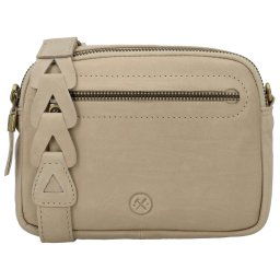 Béžová kožená crossbody kabelka „Molly“