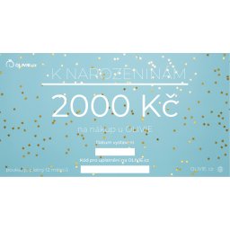 Olivie Elektronický darčekový poukaz K NARODENINÁM Hodnota: 2000 Sk