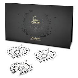 Trblietav diamanty intmny perk set - 3-dielny (ierny)