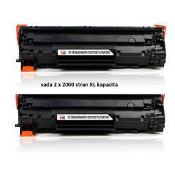 Starink premium toner sada 2 tonerů, HP CB435A, CB436A, CE285A, Canon CRG-712, CRG-725 (Čierny) - originál