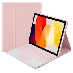 Strado Púzdro s Bluetooth klávesnicou pre Xiaomi Redmi Pad SE, ružové