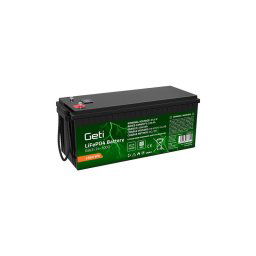 Baterie LiFePO4 25,6V 100Ah GETI GBLE-24-100D displej