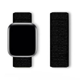 BStrap Sport Loop remienok na Apple Watch 42/44/45/49mm, black