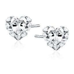 Olivie Stříbrné náušnice 5 mm SRDCE 9512