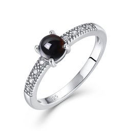 Olivie Stříbrný prsten BLACK ONYX 9526 Velikost prstenů: 10 (EÚ: 62-64)