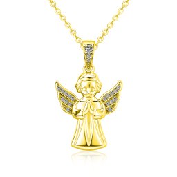 Olivie Stříbrný náhrdelník ANDĚL GOLD 9821