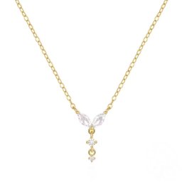 Olivie Strieborný minimalistický náhrdelník GOLD 8705