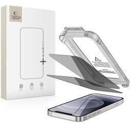 Tech-Protect Privacy Tvrdené sklo Quick Set+, iPhone 12 / 12 Pro, 2 kusy