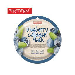 Purederm Blueberry Collagen - Čistiaca a spevňujúca maska na tvar