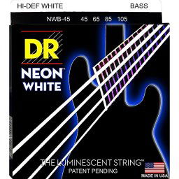 Struny na elektrickú basgitaru medium 45-105 Neon White DR.Strings