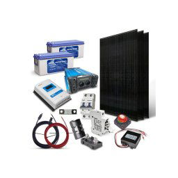 Solární zostava ostrovní SOLARFAM 1110Wp, 24V, baterie 200Ah, měnič 230VAC 2000W