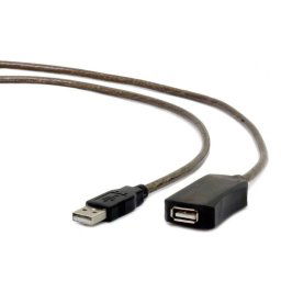 Kábel CABLEXPERT USB 2.0 aktívny predlžovačka, 10m, čierna UAE-01-10M
