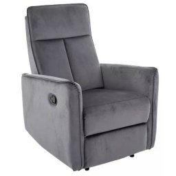 Relaxačné kreslo NIKOS VELVET, sivá bluvel 14