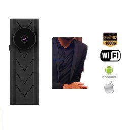 Gombíková Full HD kamera s WiFi a podporou 128GB micro SD