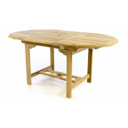 Záhradný jedálenský stôl z teakového dreva DIVERO - 120/170 cm