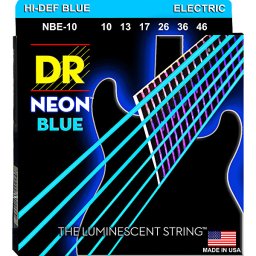 Struny na elektrickú gitaru NBE-10 10-46 Neon Blue DR Strings