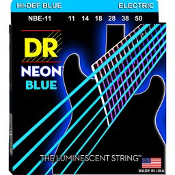 Struny na elektrickú gitaru NBE-11 11-50 Neon Blue DR Strings