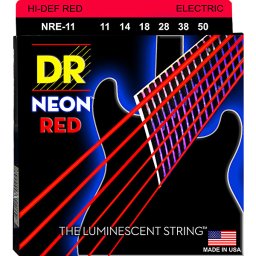 Struny na elektrickú gitaru NRE-11 11-50 Neon Red DR Strings