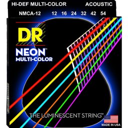 Struny na akustickú gitaru NMCA-12 12-54 Neon Multi Color DR Strings
