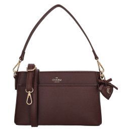 Tmavočervená elegantná crossbody kabelka "Samantha"