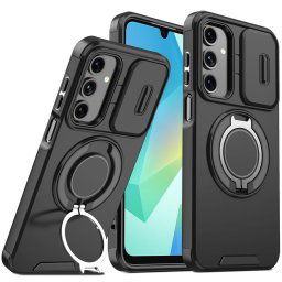 OEM Camslide Stand obal, Samsung Galaxy A16, čierny