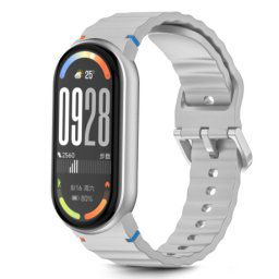 Tech-Protect Silicone Sport remienok na Xiaomi Smart Band 8 / 9 / 10, crayon grey