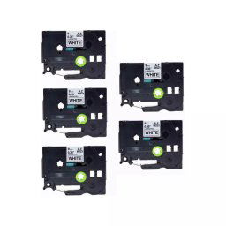 Starink Brother TZ-221 / TZe-221, 9mm x 8m, kompatibilní (černý tisk / bílý podklad) 5-PACK