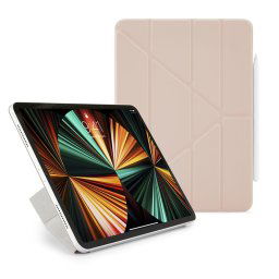Pipetto Origami Folio puzdro, Apple iPad Pro 12.9, 2018 / 2020 / 2021 / 2022, iPad Air 13 2024, ružové