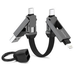 KeySmart Statik HexCharge - univerzálny USB kábel PUP-0530-BLK