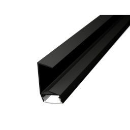 LED Solution Nábytkový profil pre LED pásiky NAB1 čierny Vyberte variantu a dĺžku: Profil + Nacvakávacie priehľadný difúzor 2m LP702B_LP-UNICOV1-TRA