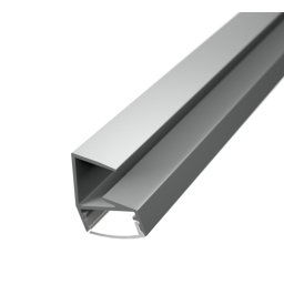 LED Solution Hliníkový profil pre sklo pre LED pásiky SK1 Vyberte variantu a dĺžku: Profil + Nacvakávacie čierny difúzor 2m LP701_LP-UNICOV1-BLK