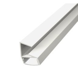 LED Solution Hliníkový profil pre sklo pre LED pásiky SK1 biely Vyberte variantu a dĺžku: Profil + Nacvakávacie priehľadný difúzor 2m LP701W_LP-UNICOV1-TRA