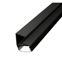 LED Solution Hliníkový profil pre sklo pre LED pásiky SK1 čierny Vyberte variantu a dĺžku: Profil + Nacvakávacie priehľadný difúzor 2m LP701B_LP-UNICOV1-TRA
