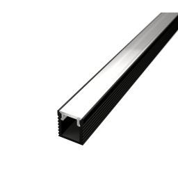LED Solution Nástenný profil pre LED pásiky SLIM N11 čierny Vyberte variantu a dĺžku: Profil + Nacvakávacie čierny difúzor 2m LP601B_LP601/LP602-BLACKC