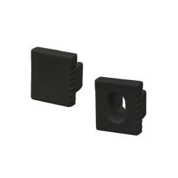LED Solution Koncovka nástenného profilu SLIM N11 čierna Vyberte variantu: Koncovka s otvorom LP601B-END-HOLE