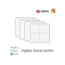 Smart vypínač osvetlenia MOES 4 Gang ZigBee Tuya