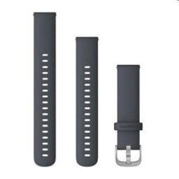 Garmin Quick Release (18 mm) remienok silikónový, Granite Blue - Silver 010-12924-30