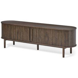 Furniria Dizajnový TV stolík Palomino 180 cm tmavohnedý dub