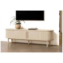 Furniria Dizajnový TV stolík Palomino 180 cm biely dub